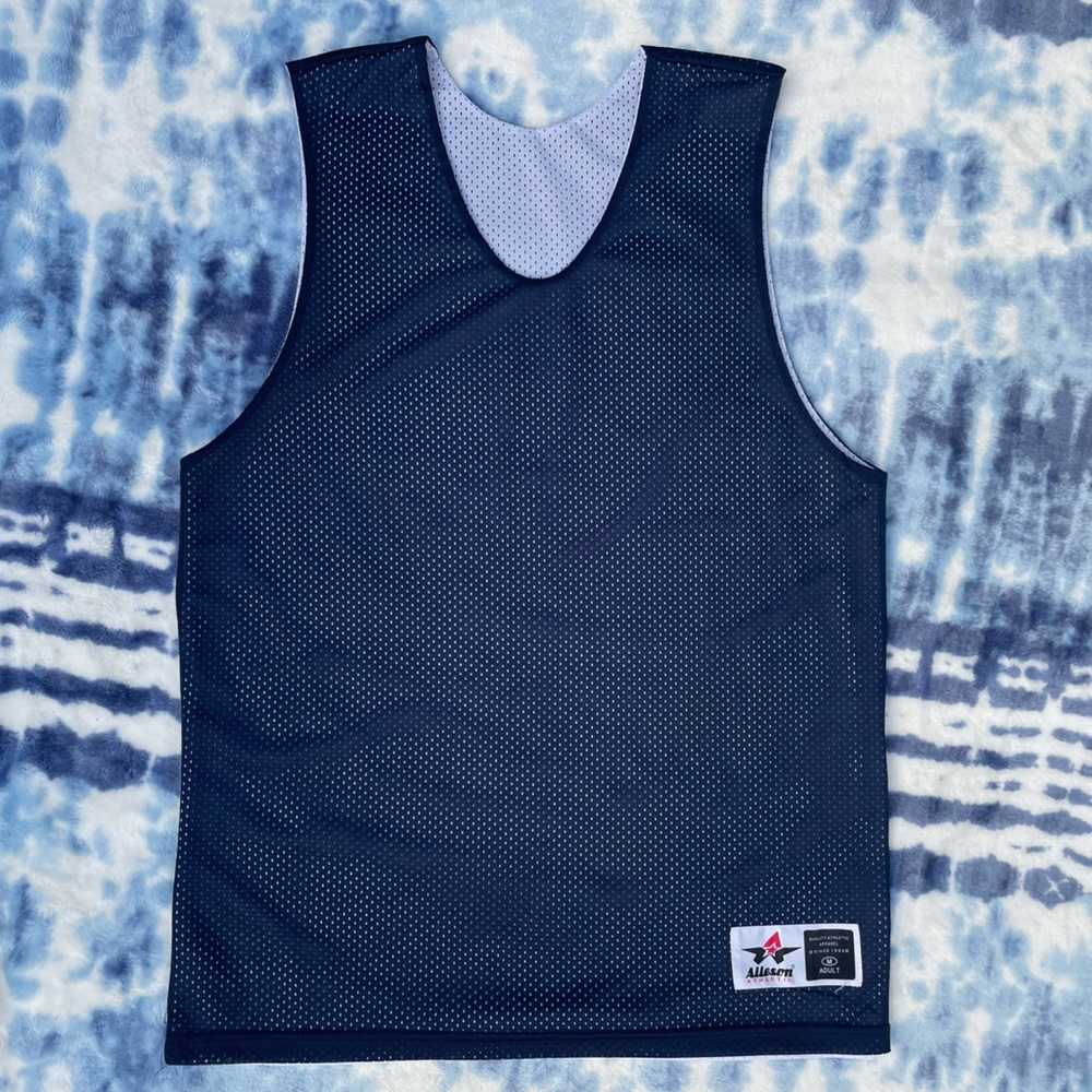 Vintage Alleson Athletic Quality Apparel Blue Sport Jersey Like New Adult Medium